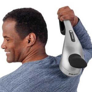 NEW Homedics Cordless Back Massager Neck Shoulders Percussion Massager with Rech